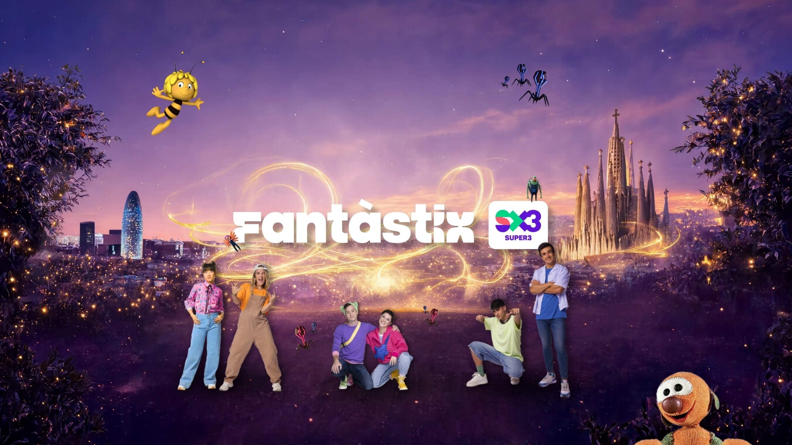 Fantàstix del Super3 — La fàbrica de la imaginació, Grup Transversal × 3Cat, 2026. Dan Aparicio: Coordinador de producció freelance · Supervisió musical · Disseny sonor (imatge 2)
